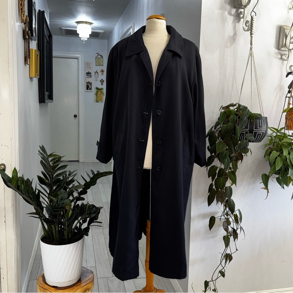 Jones New York Navy Trench Coat M/L
